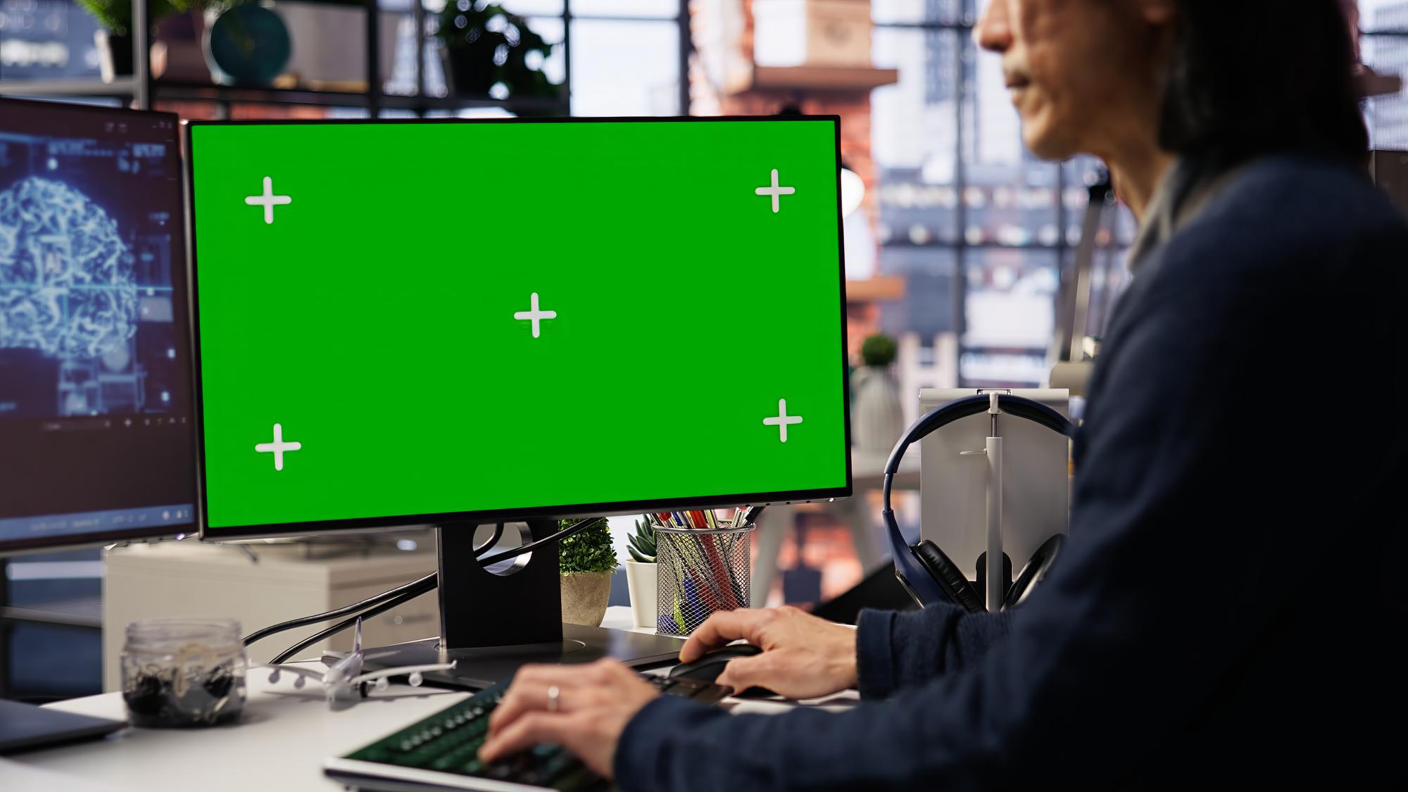 Support person using digital interface
